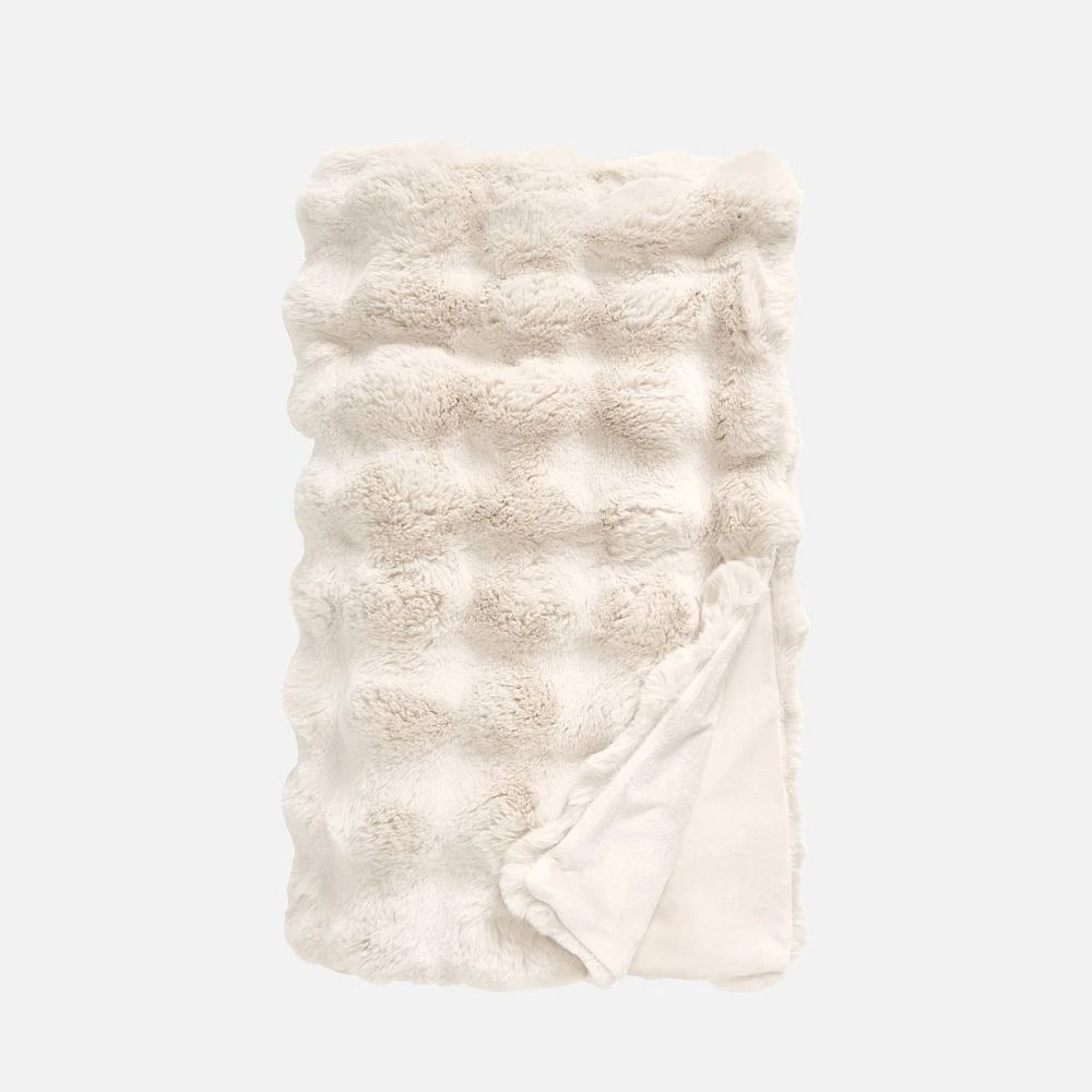 Buffle Faux Fur Throw