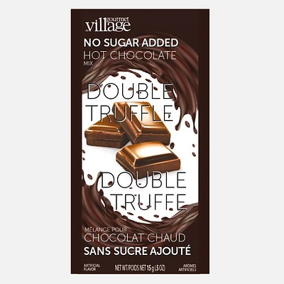 Mini Hot Chocolate No Sugar Added Double Truffle by Gourmet du village