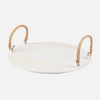  Candym Snacking Tray with Wire Handles - 13"