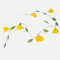 Yellow Paper Poppies Garland by Canfloyd