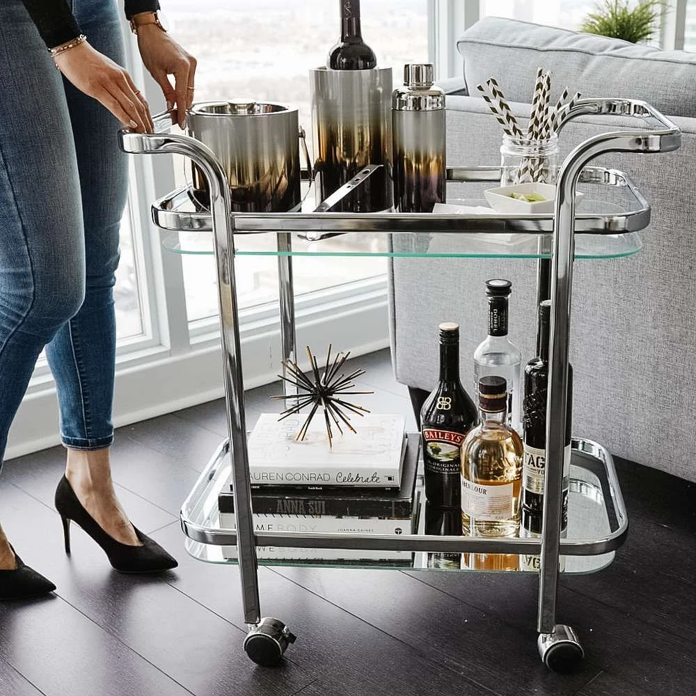 Serena Bar Cart - Black