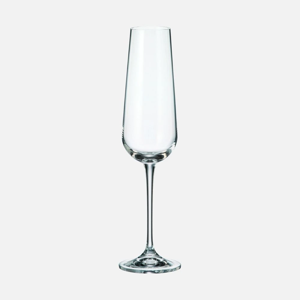 Gusto Set of 6 Champagne Flutes by Crystal Bohemia