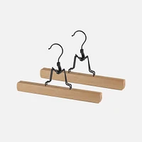 Set of 2 Natural Wood Pant Hanger