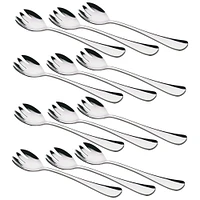 Set of 12 Madison Salad Serving Forks by Maxwell & Williams