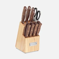 Cuisinart Set of 12 Triple Rivet Knives with Block 