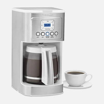 Cuisinart PerfecTemp 14-Cup White & Stainless Steel Programmable Coffee Maker