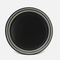 Batik Black Dinner Plate by BIA