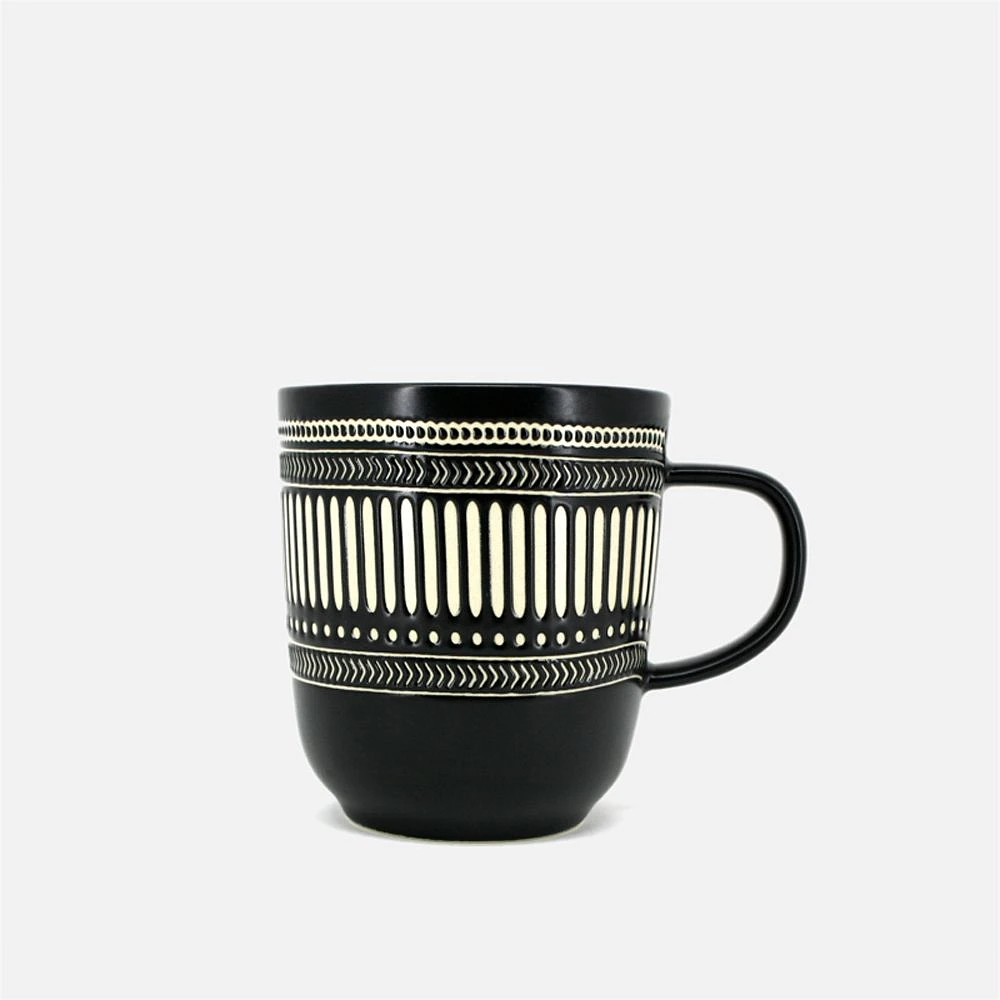 Tasse noire « Batik » par BIA