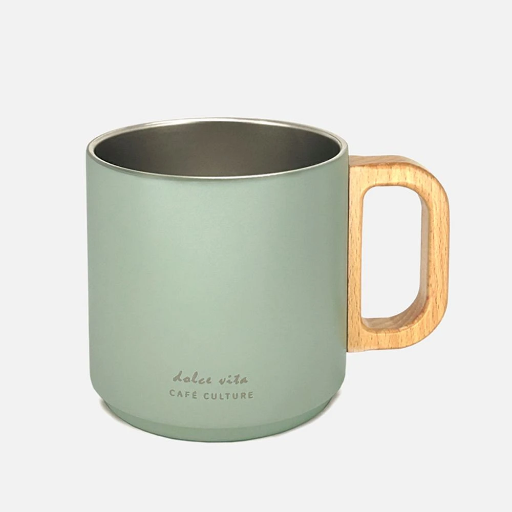 Café Culture Dolce Vita Double Walled Mug - Sage Green