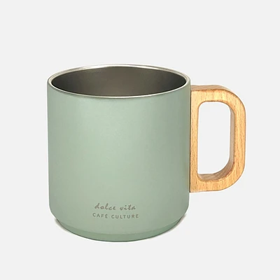 Café Culture Dolce Vita Double Walled Mug - Sage Green