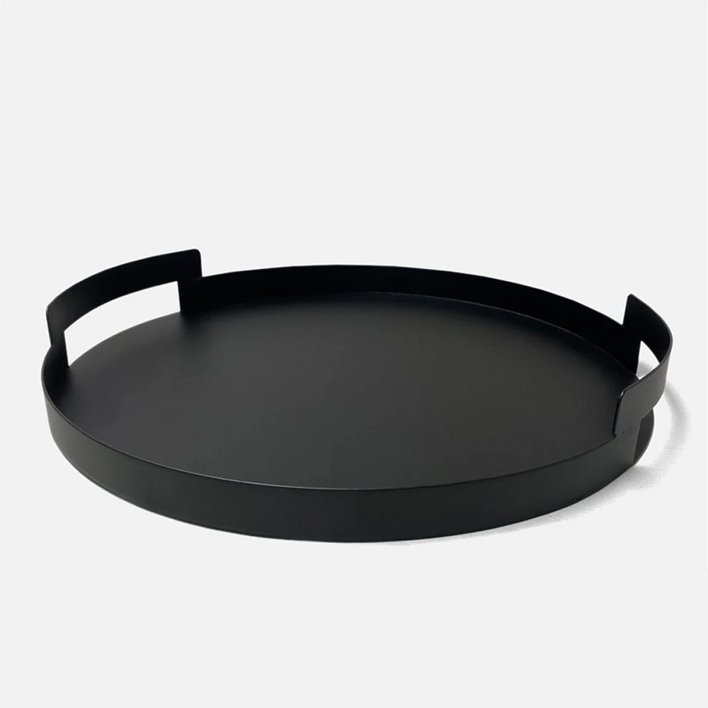 Serving Tray Black Metal by Natural Living