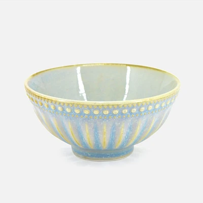 Reactive Glazed 12cm Bowl by Bia - Green