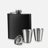 Opera Stainless Steel 4-piece Flask Set