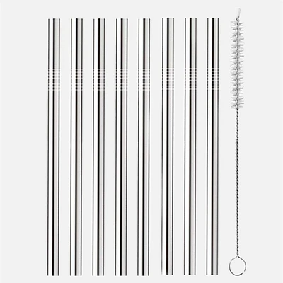 OGGI BAR Set of 8 Double-Walled Cocktail Straws 