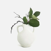 Soft White Grecian Vase by Natural Living