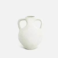 Soft White Grecian Vase by Natural Living