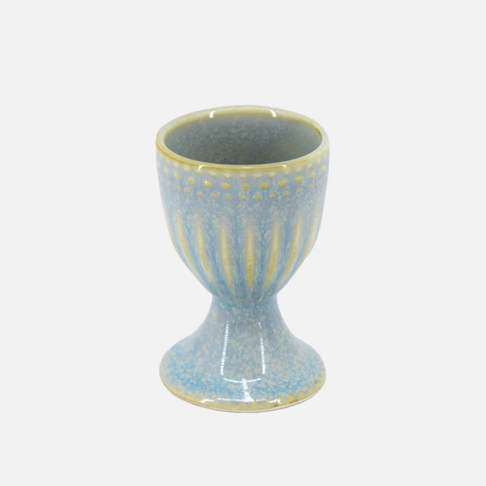 Reactive Glazed Egg Cup - Green by BIA