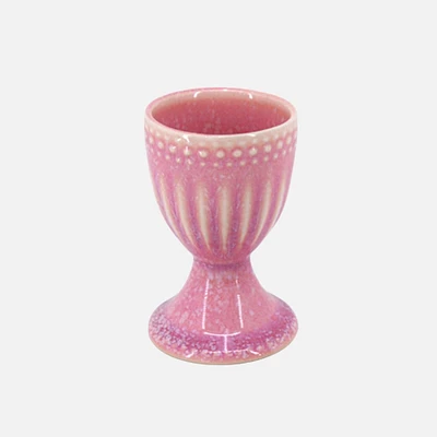 Reactive Glazed Egg Cup - Pink By BIA