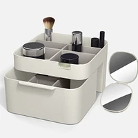 Cosmetic Organizer with Drawer - Cream