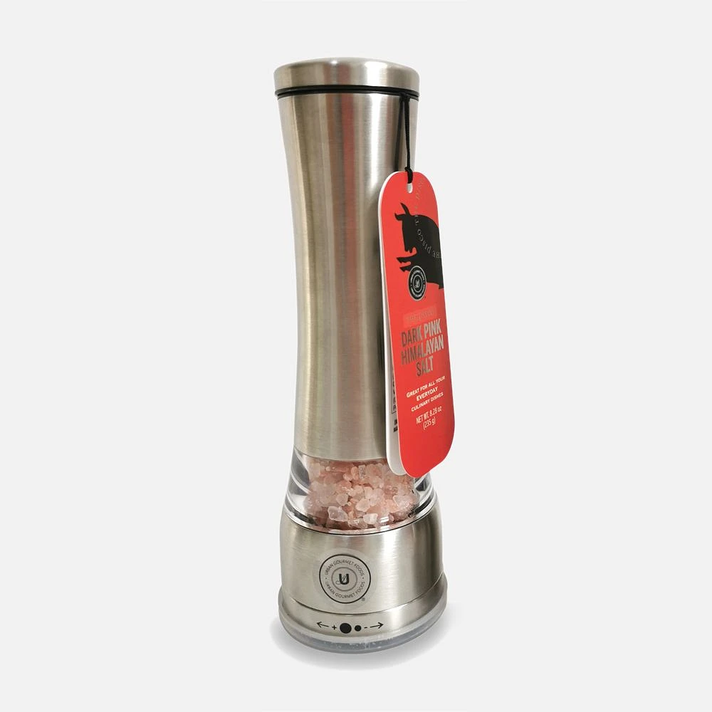 The Pisco Dark Pink Himalayan Salt Stainless Steel Grinder