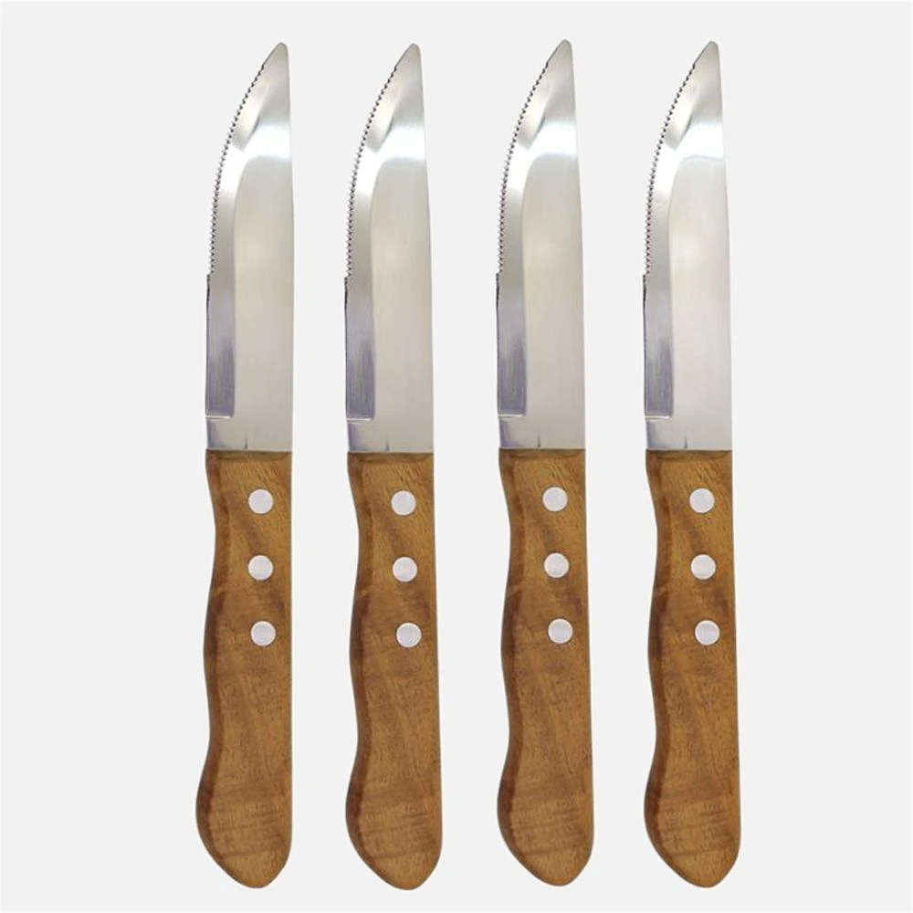 Set of 4 Steak Knives by Natural Living 