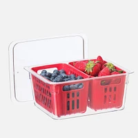 Oggi Double Berry Bin with Lid