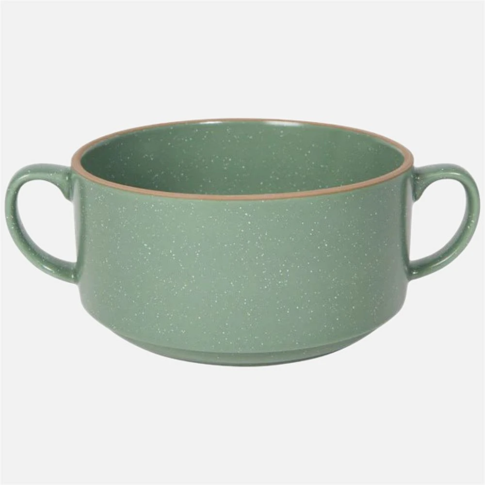 Danica Soup Bowl with Handles, 20oz - Green