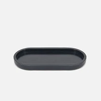 Petit plat oval en bambou noir par Natural Living