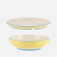 World Food Bowl and Divided Plate Set 