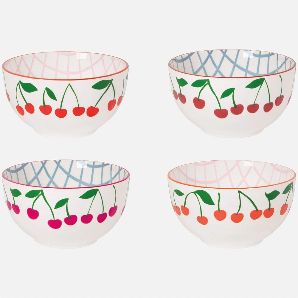 Very Cherry Everyday Assorted Bowls, Set of 4