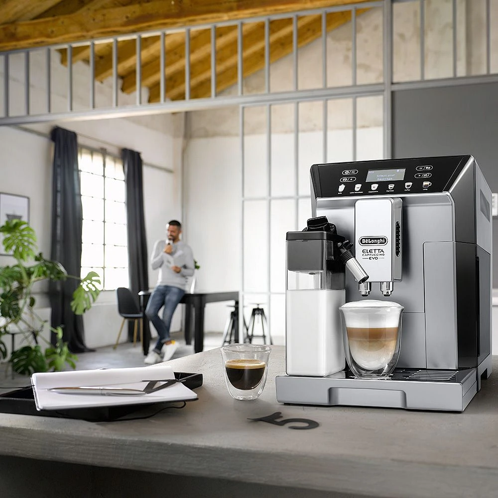 De'Longhi Eletta Evo Fully Automatic Espresso & Cappuccino Machine - Silver