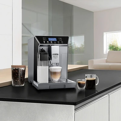 Machine à espresso et cappuccino automatique De'Longhi Eletta Evo - Argent