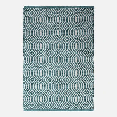 Dhurrie Rug - Teal