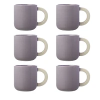 Ensemble de 6 tasses lilas « Sherbert » par Maxwell & Williams (370 ml)