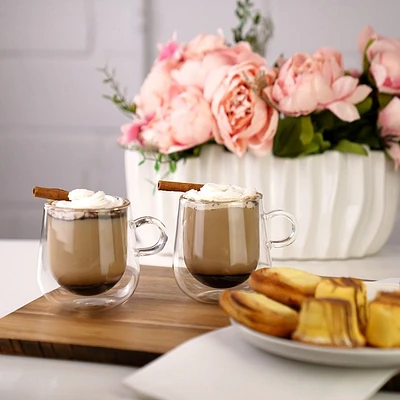 Ensemble de 2 tasses à café à double paroi