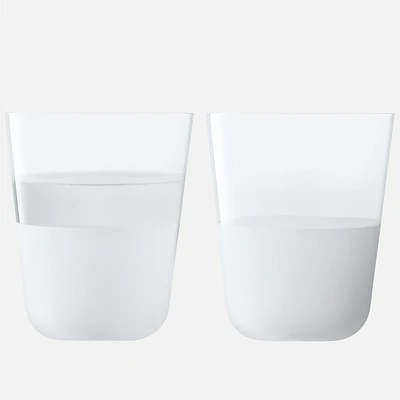 Arc Contrast Tumbler, Set of 2 - 380ml, White