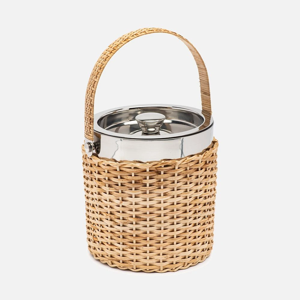 Rattan Ice Bucket by David Shaw