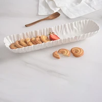 David Shaw Mascali Bianca Cracker Tray - White