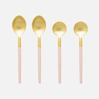 Rosé 4-Pieces Mixed Condiment Spoon Set by David Shaw