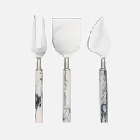 Carrarra 3-Piece Cheese Set by David Shaw