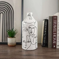 Grand vase avec visages