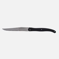 Set of 6 Laguiole Black Vintage Steak Knives by Jean Dubost Laguiole