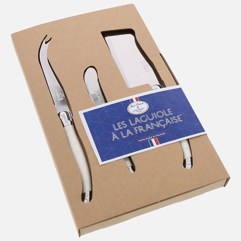 Laguiole Cheese Knife Set - White