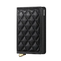 Secrid Emboss Diamond Portefeuille compact - Noir