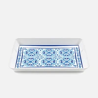 Blues Rectangular Tray With Handle