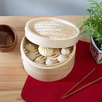 Joyce Chen 2-Tier Bamboo Steamer Baskets - 10''