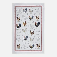 Farm Birds Tea Towel