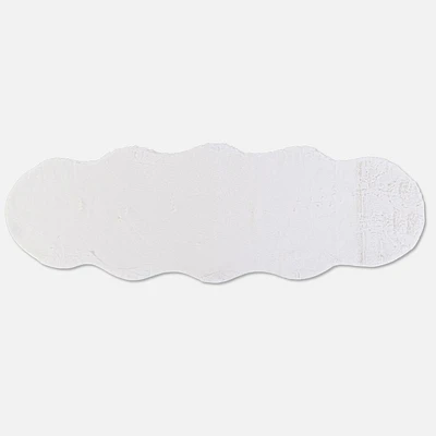 Faux Fur Rug - White