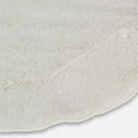 Tapis fausse fourrure - Blanc,  24 x 36 po