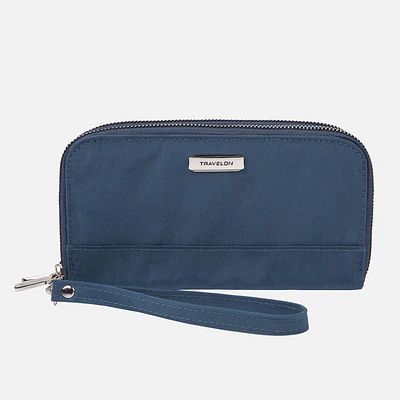 Travelon Double Zip Clutch Wallet
